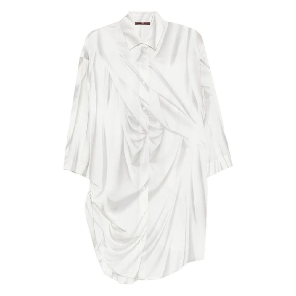 HIGH Women's Oversized Cotton Poplin Shirt Women WHITE Shirts